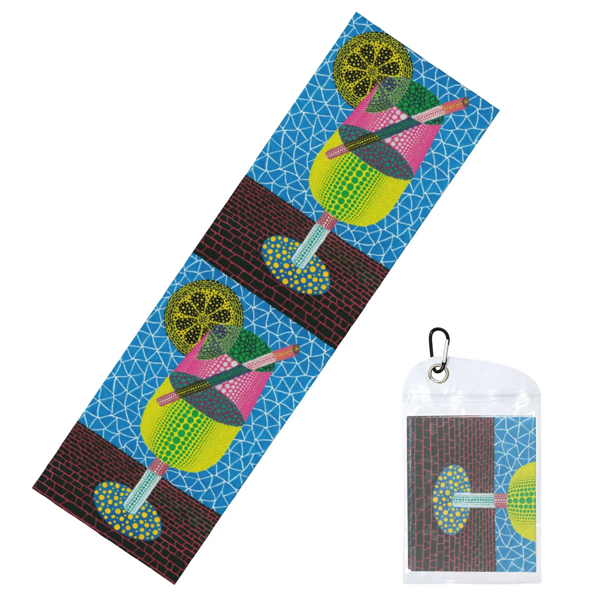 Yayoi Kusama Abstract Pumpkin Cold Exercise Towel   Super Soft Breathable Instant Cooling Towel  Beach Towels