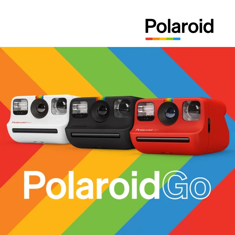 The hot spot Polaroid photograph the Polaroid Go of Rider's rainbow camera for once imaging in  white