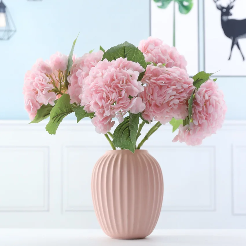 

Artificial Flowers 154 Pieces Hydrangea Feel Film Flower DIY Bouquet Wedding Flower Arrangement Design Home Living Room Decor