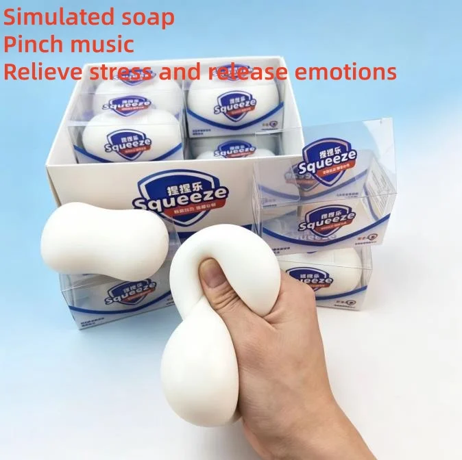 

/Squishy Soap Ball Squishy Stress Ball Filled Soft Squeeze Fidget Toy Anti-Stress Anxiety Relief Hand Decompression Toy