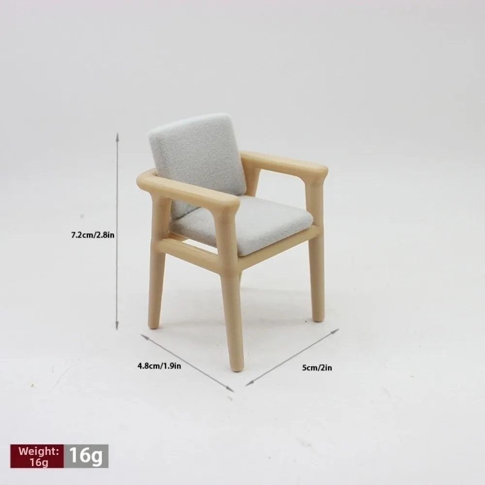 New Multistyles 1:12 Scale Miniature Furniture Set PLA Mini Dining Chair Model Dollhouse Table