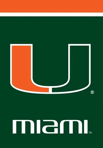 Miami Hurricanes House Flag NCAA Licensed 40 x 28 jjx