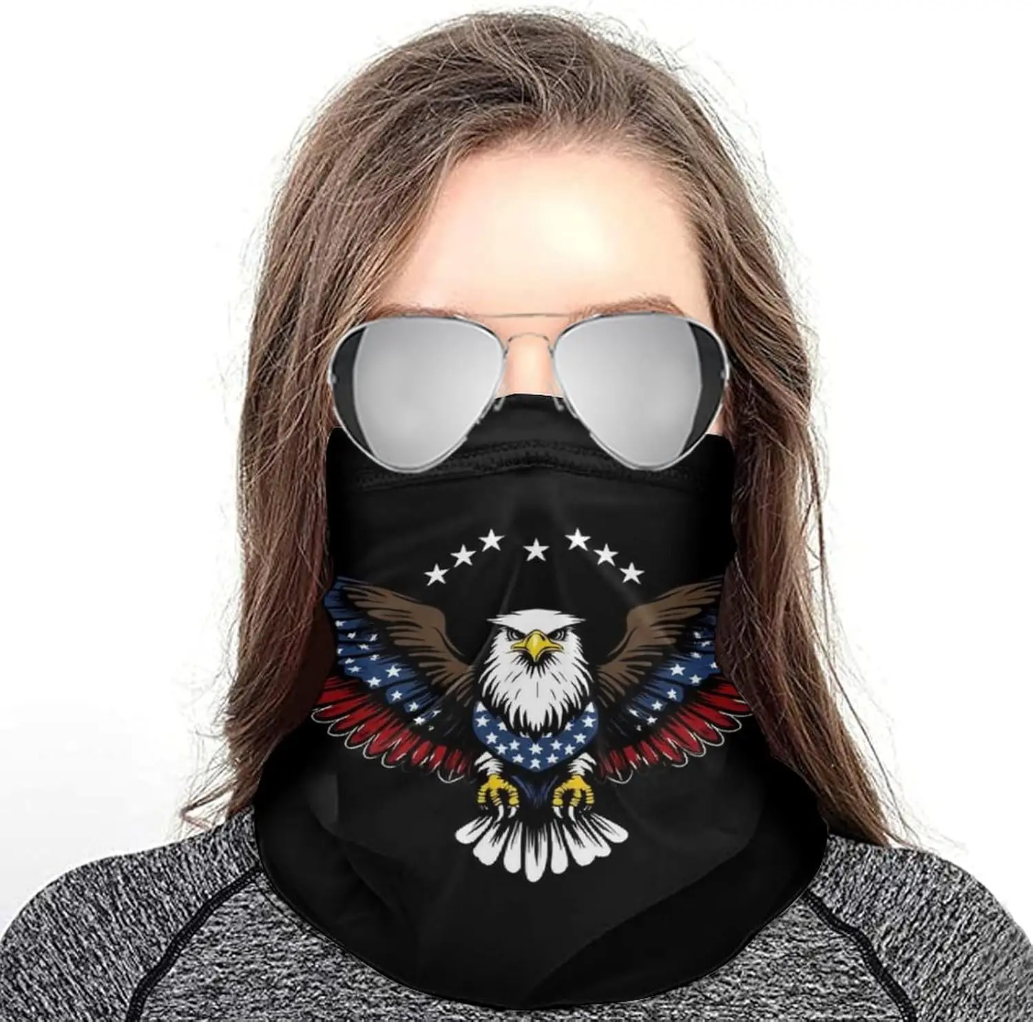 Masker Ski untuk Pria Penutup Wajah Penghangat Leher Ramah Kulit dengan Penutup Wajah untuk Aktivitas Luar Ruangan untuk Bersepeda Motor, Bersepeda, Berlari