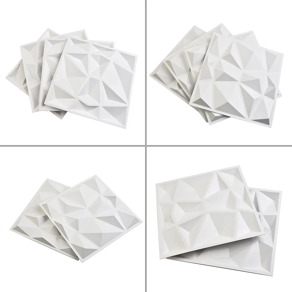 3D Decor Interior Wall Panels Diamond Plastic Cladding for tile Foam Wallpaper Waterproof Moisture-Proof for tv Background