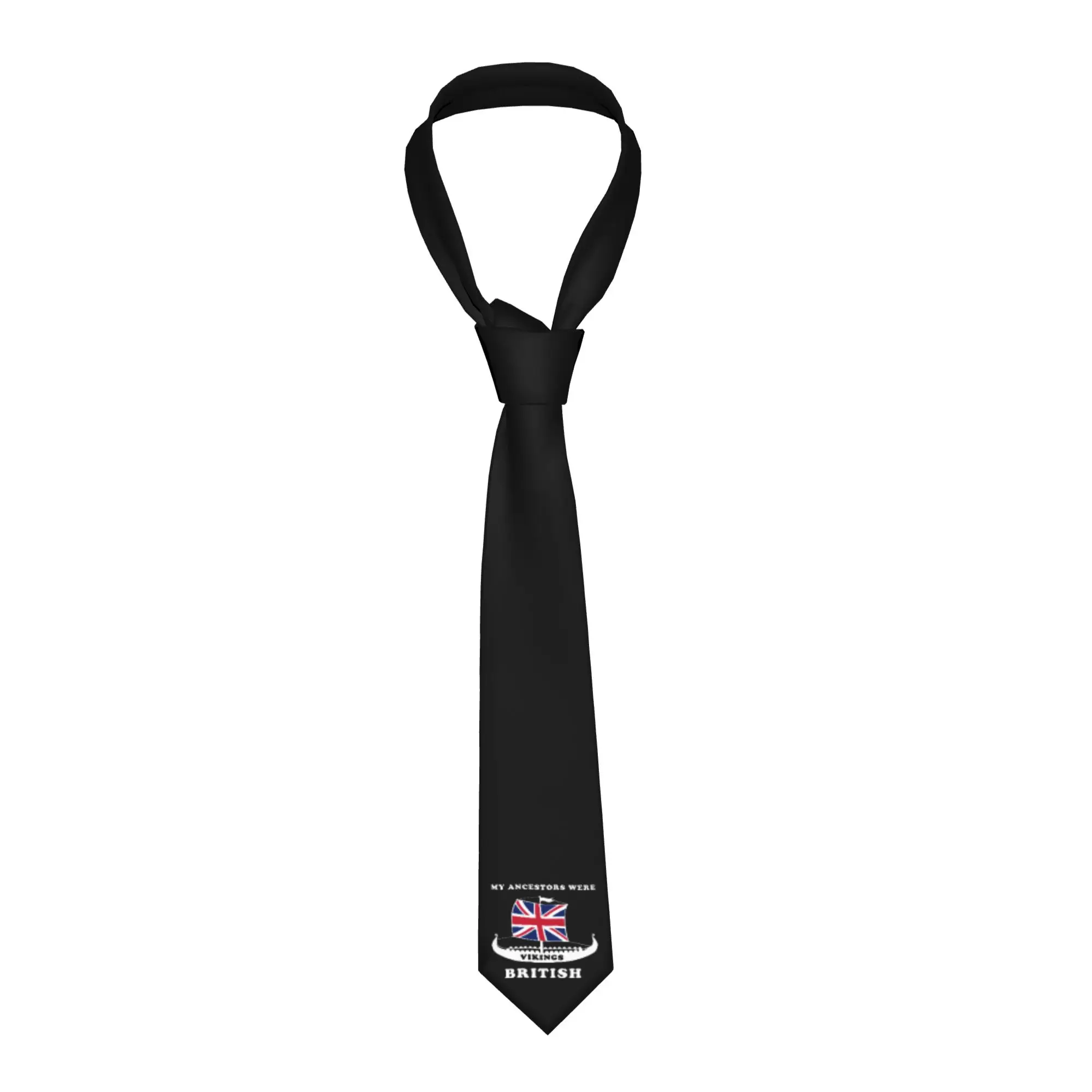 

Fashion My Ancestors Were Vikings British Tie for Business Mens UK Union Jack England Proud Neckties