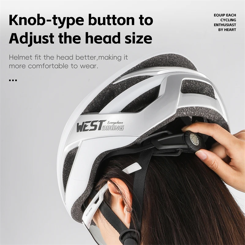 WEST BIKING Cycling Aero Helmet Lightweight Integrated Racing Bike Safety Cap Head Protection Men Women Sports Bicycle Helmet