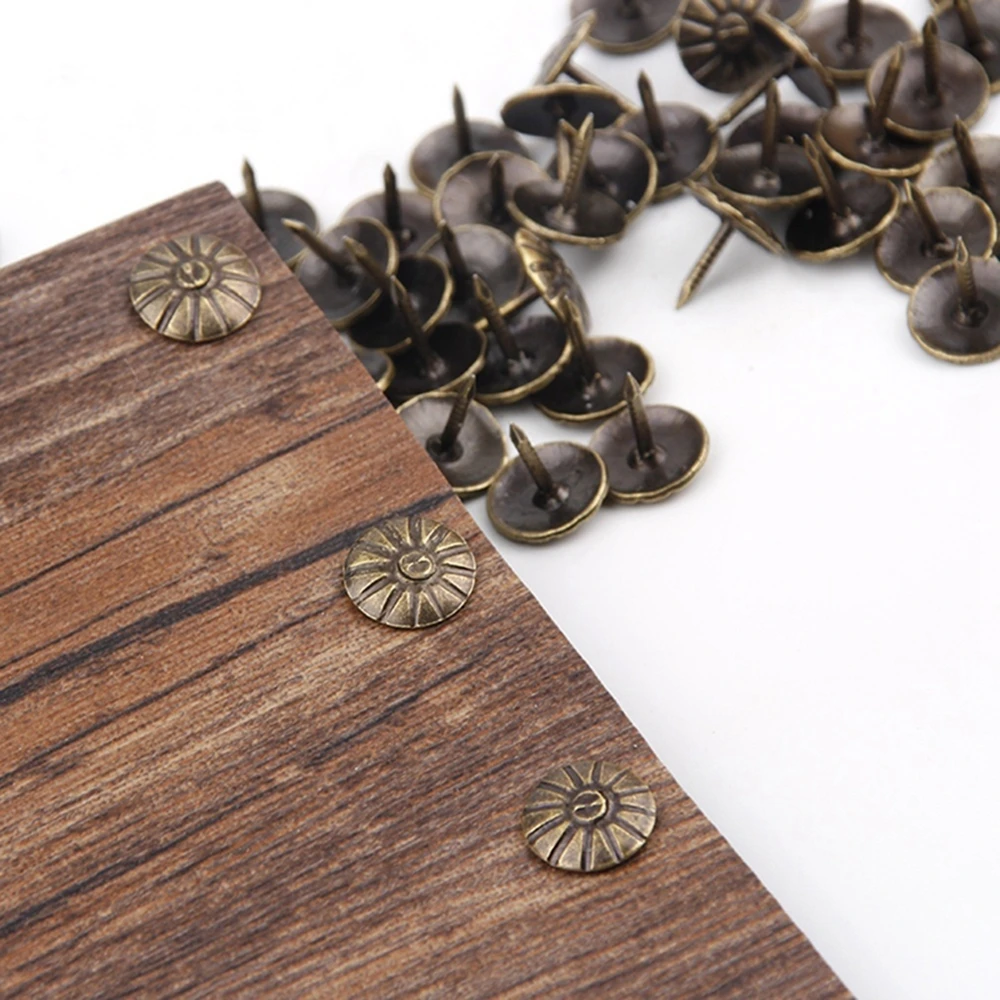 

Gold Copper Red Silver Upholstery Fasteners Table Jewelry Gift Box DIY Home Pushpins Decorative Nails Furniture Hardware Tacks