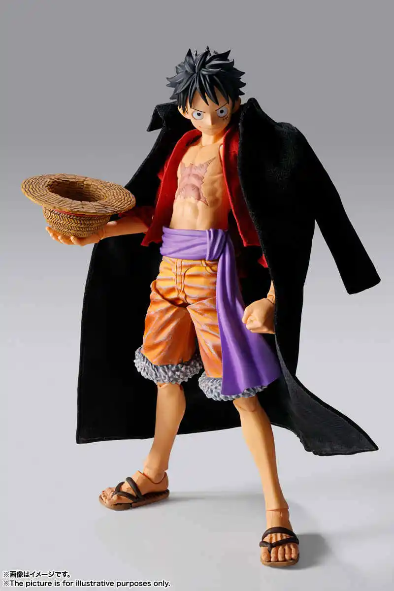 

Оригинальная передвижная кукла Bandai ONE PIECE Monkey D Luffy в наличии, коллекция аниме, фигурки, модель игрушки, аниме-фигурка, модель игрушки