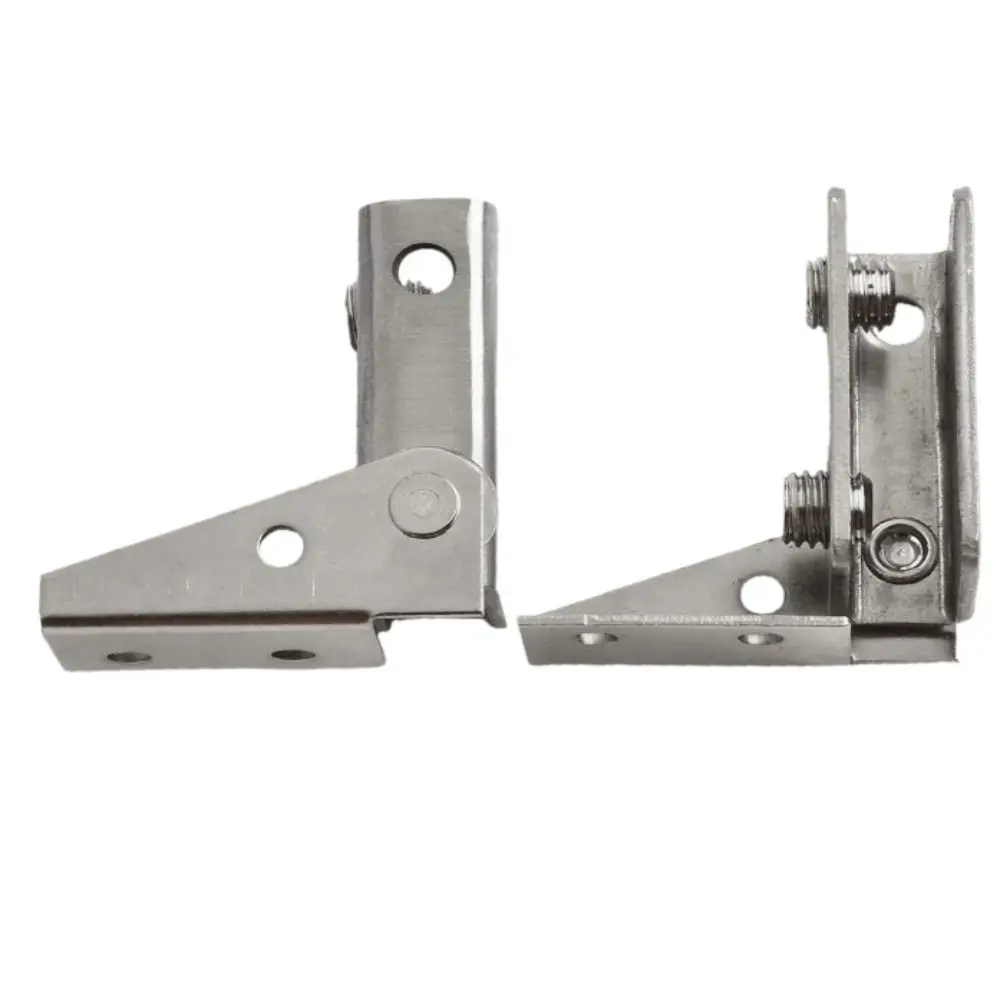Non-perforated Glass Door Hinge Stainless Steel Without Drilling Display Cabinet Hinge High Quality Side Mounted