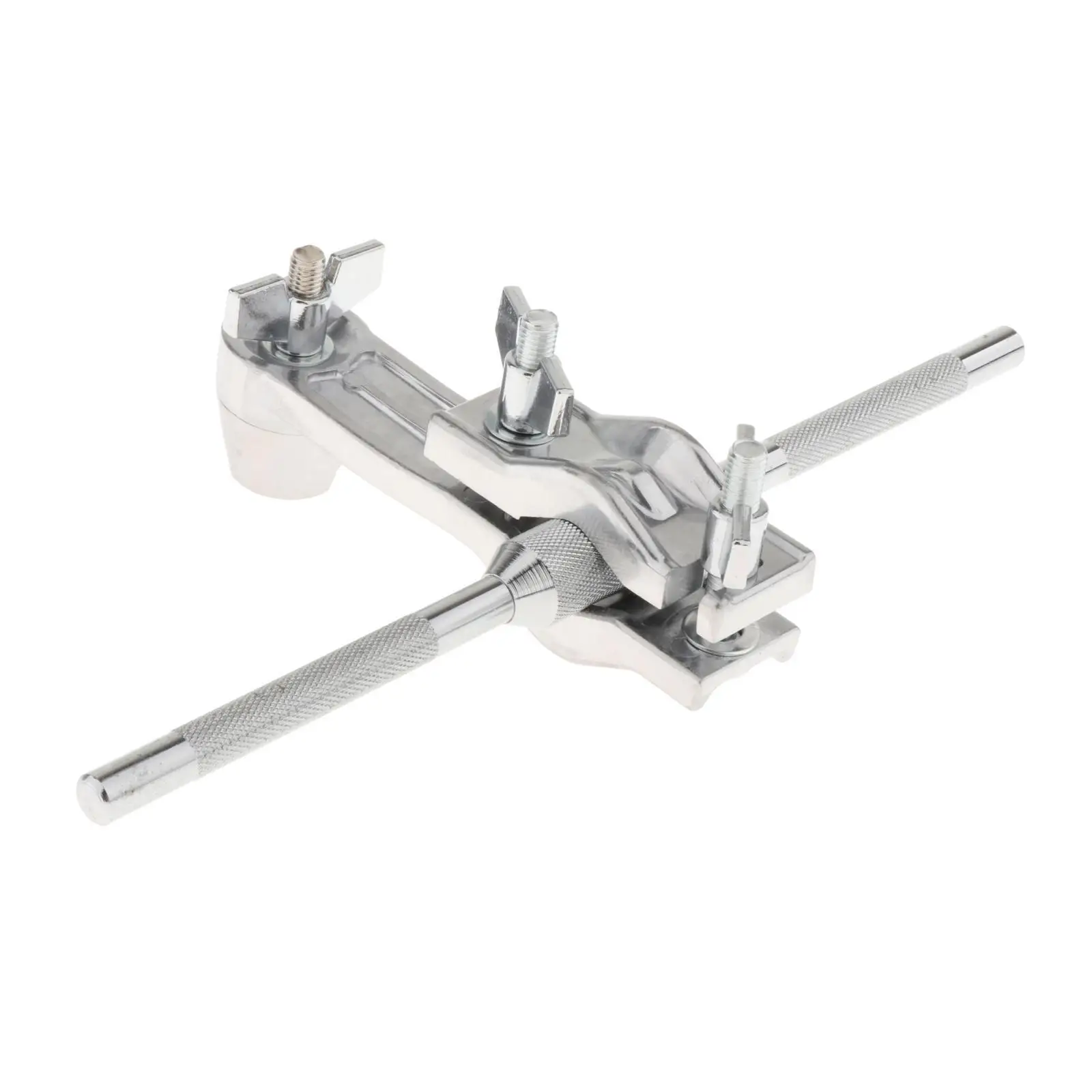 Bass Drum Cowbell Holder Steel Clamp Mount with Extension Rod Arm for Percussion Cowbell Drum Accessory
