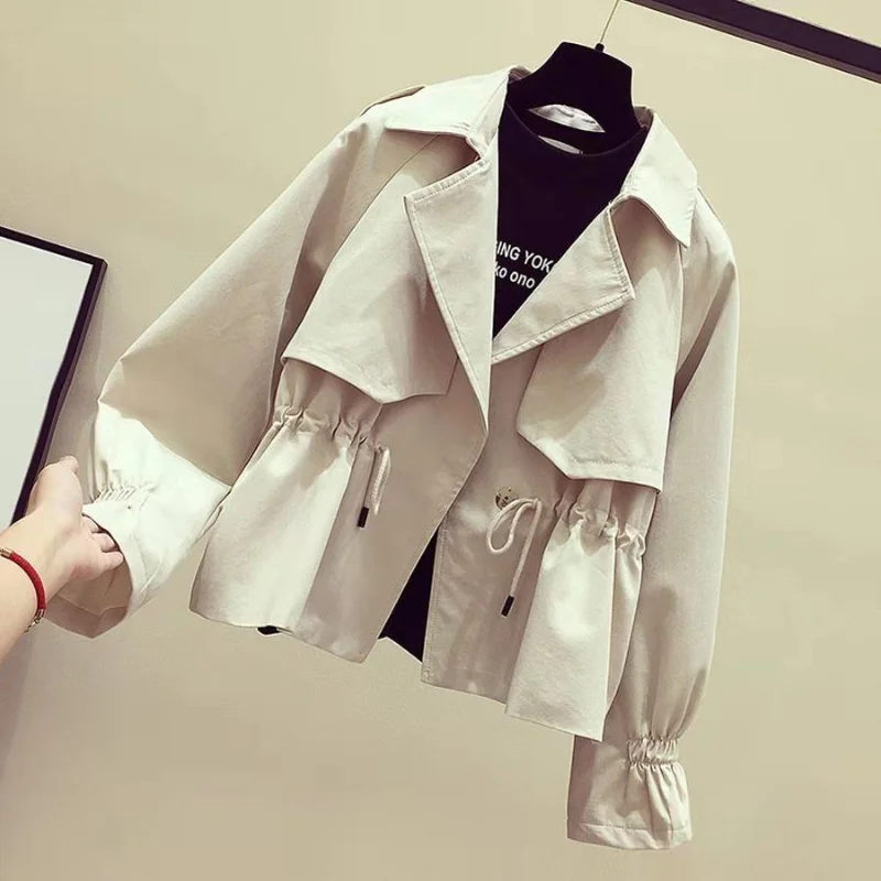 Short small windbreaker for women new fashionable loose and versatile waist-hugging slimming jacket