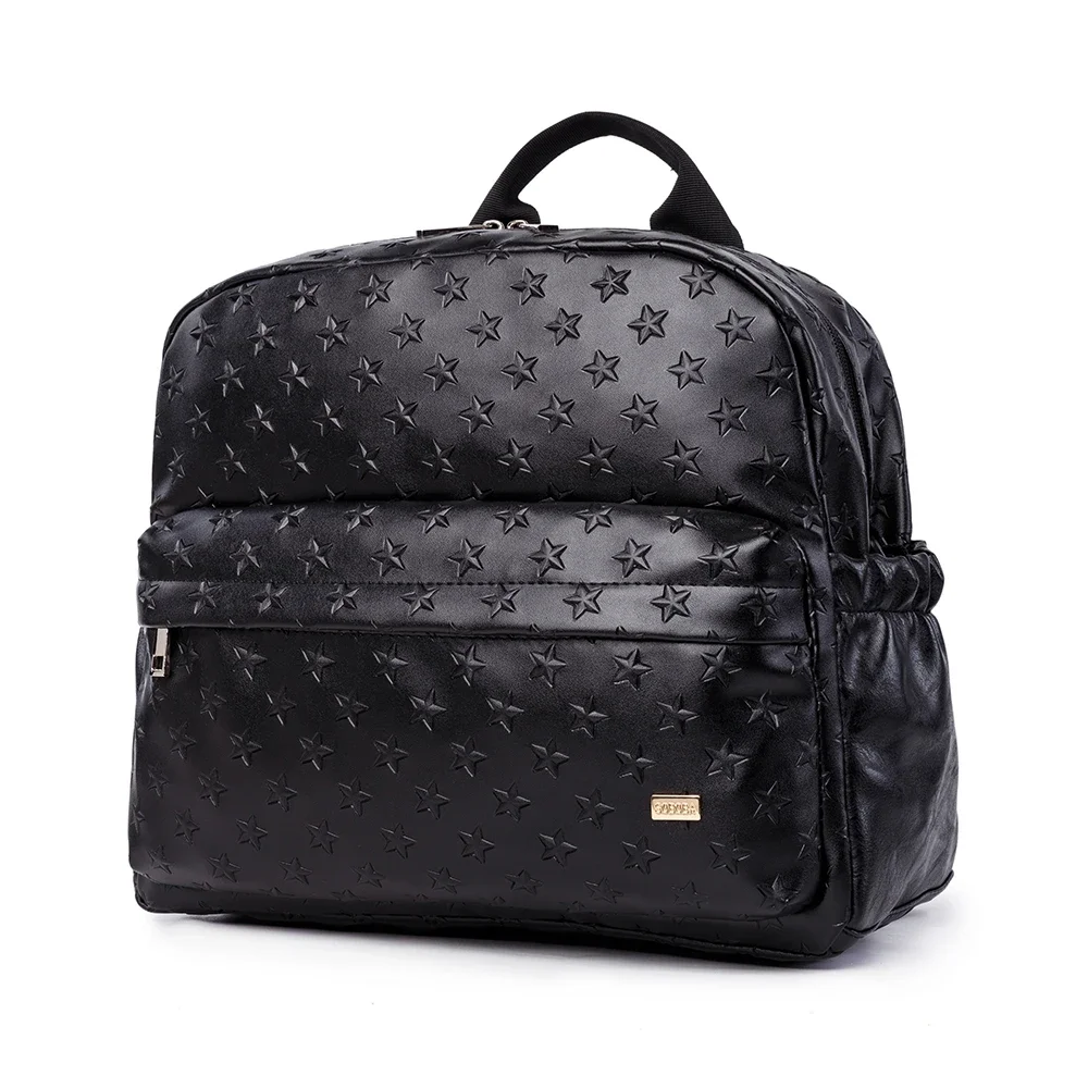 Soboba PU Waterproof Diaper Bag with Star Pattern - Perfect for Moms on the Go