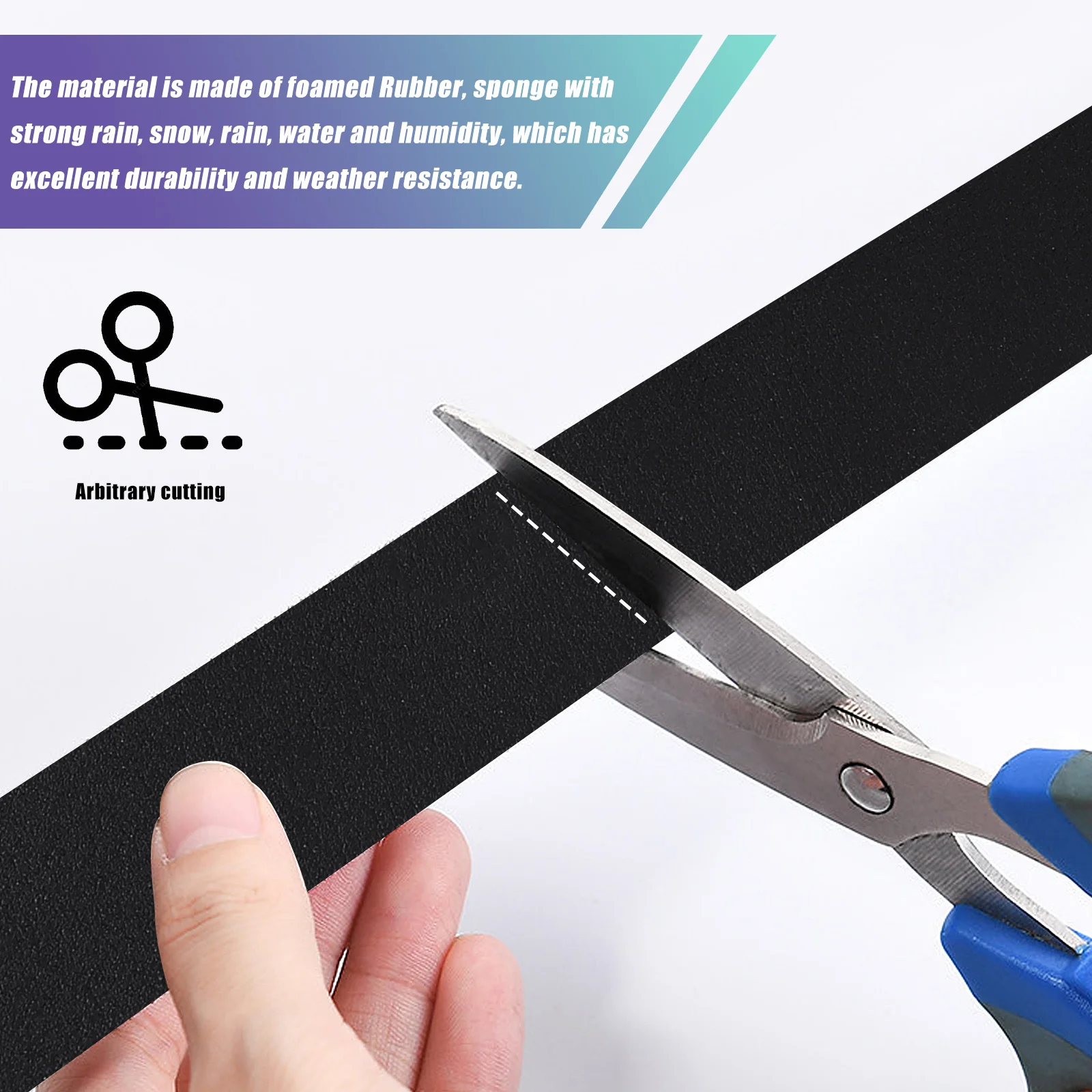 

6pcs Sealing Stripping Waterproof Dustproof Bug Proof For Window Gap Exterior Door Weatherstripping Door Corner