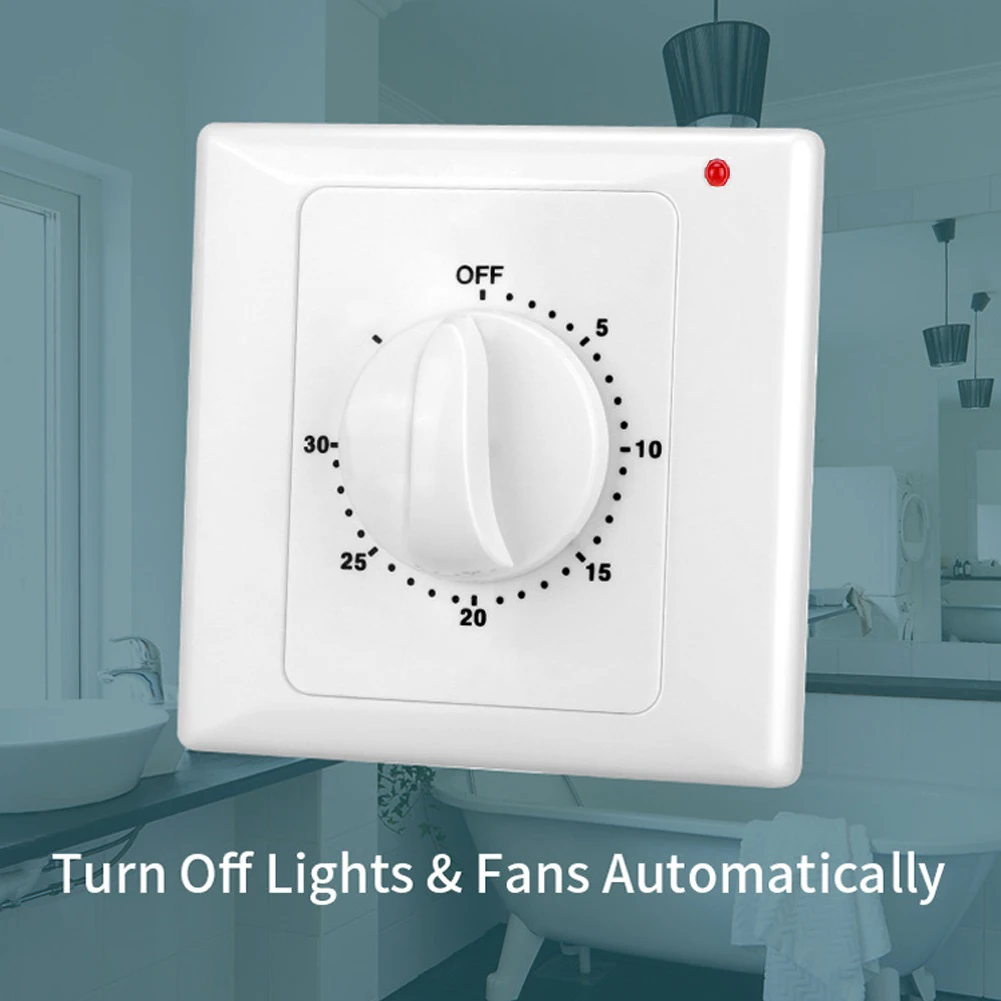 Countdown Timer Switch AC220V Electronic Mechanical Countdown Controller 86Panel Electronic Countdown Timer Switch