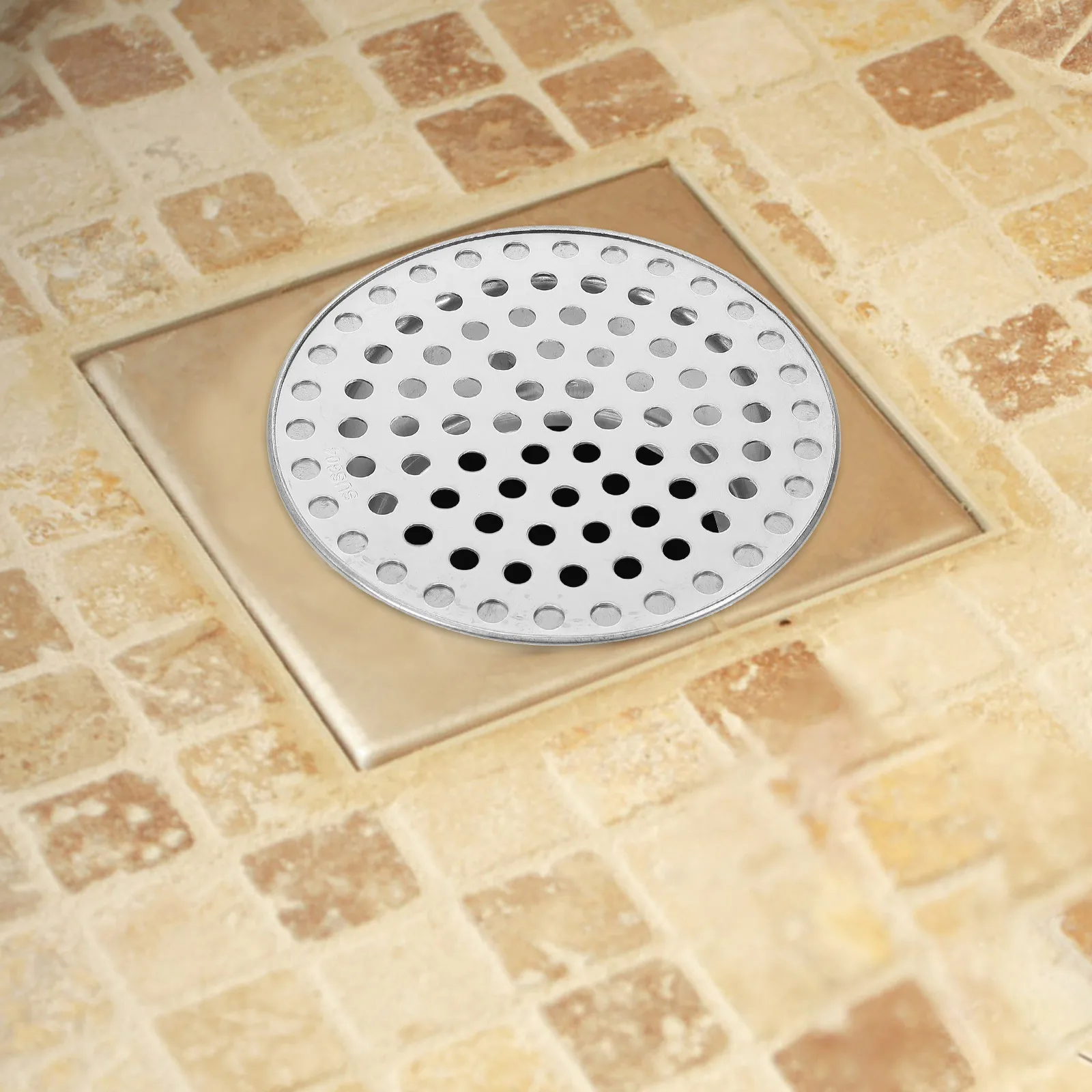 Stainless Steel Floor Drain Cover Heavy Duty Corrosion Resistant High Temperature Wear Resistant Smooth Edges Easy for Pipe