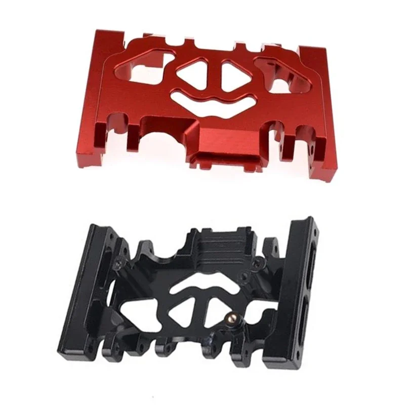 Base inferior da caixa de velocidades central de metal para corrida, placa antiderrapante intermediária para carro crawler rc traxxas trx4, acessórios de atualização