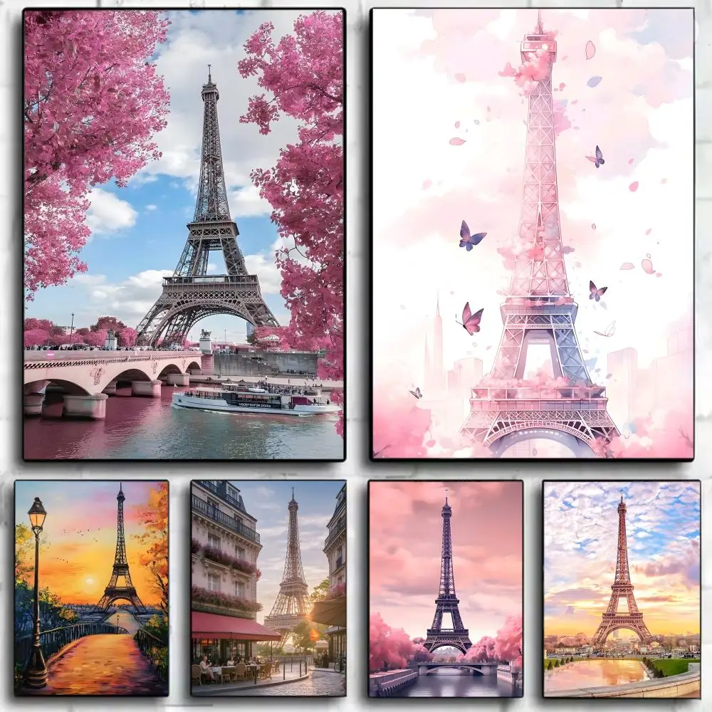 1 Stück Kunst-Poster „Eiffelturm in Paris“, Wandkunstdruck, Poster, dekoratives Wandbild, Heimdekoration, Geschenk, ungerahmt