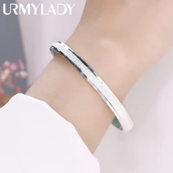 925 sterling silver charm Frosted Star River bracelets Bangles for women jewelry fashion party wedding Accessories Adjustable