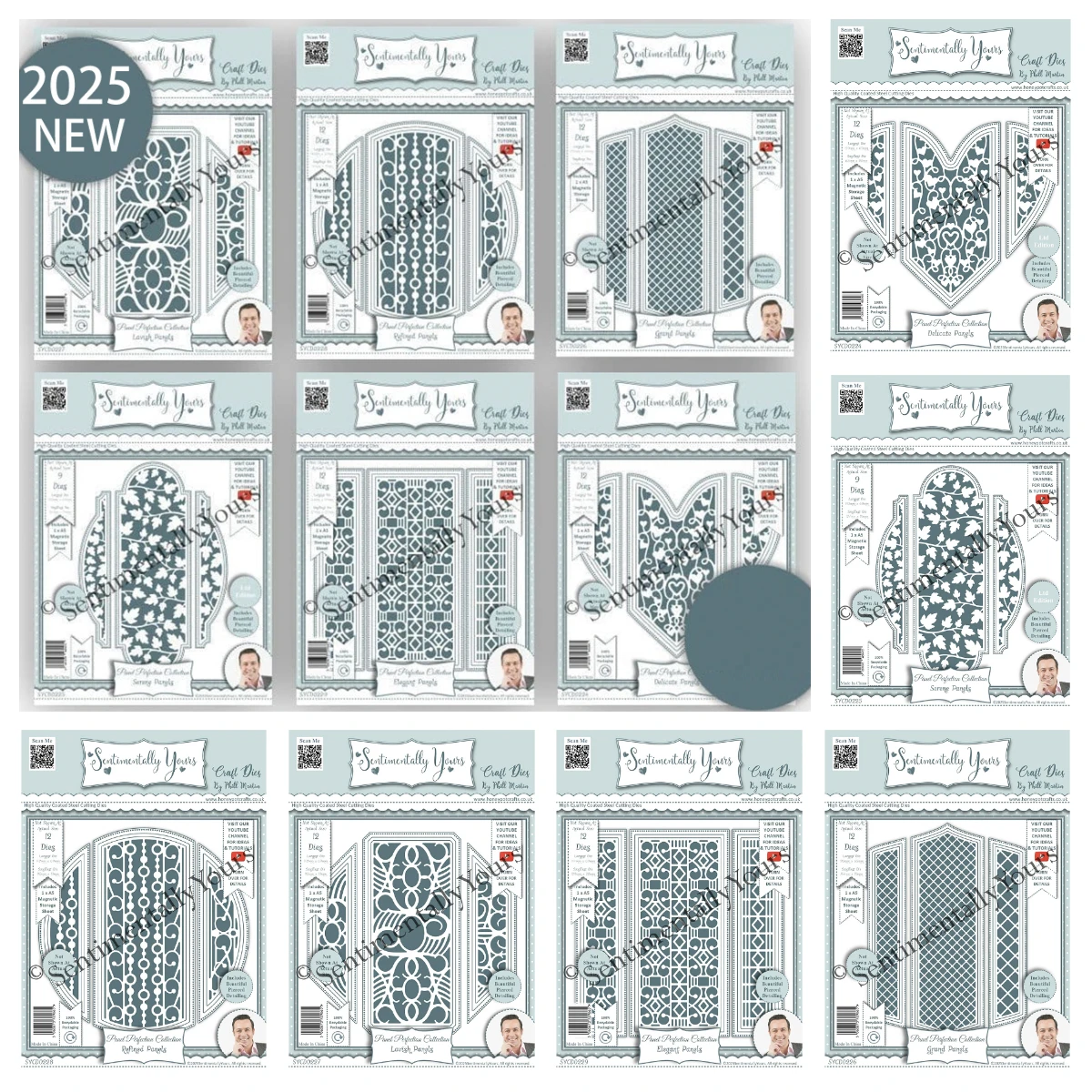 

New A5 Panel Bundle Cutting Dies Frames and Borders Metal Cut Die DIY Scrapbooking Crafts Album Template Handmade Decoration