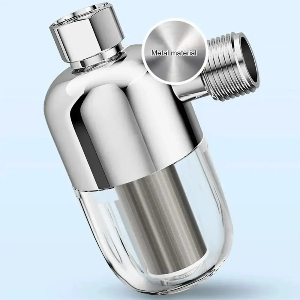 

Full Copper Pre Water Filter Transparent 4 Points Water Purifier Stainless Steel Anti-scaling Spray Head Bathroom