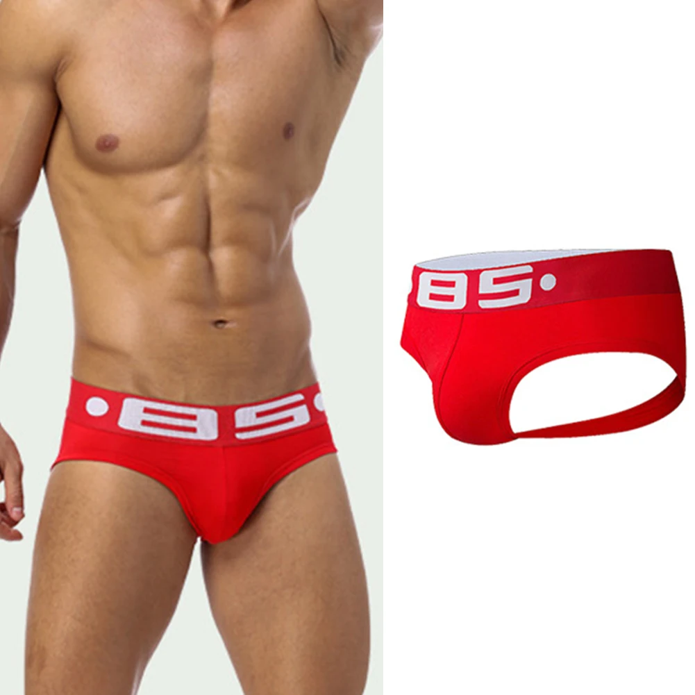 

2023 Mens Stretch Nightwear Thong Underwear Cotton G-String Bikini Hombre Lingerie Sexy Open Butt Panties Breathable Briefs