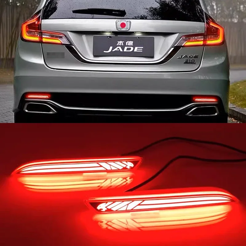 

For Honda Jade 2017 2018 2019 2020 Car Accessories LED Rear bumper light brake light fog light running water turn signal light