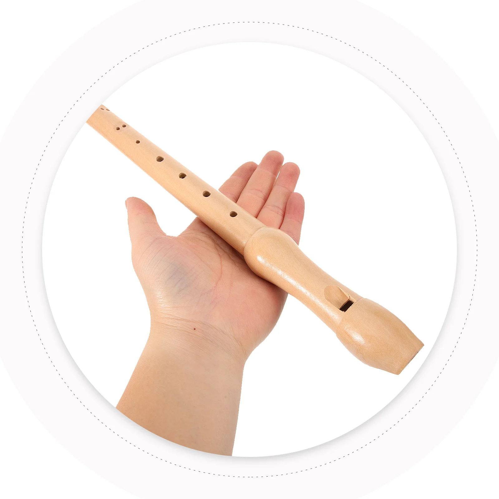 

8 Hole Wooden Recorder Flute Perfect for Beginners Music Instrument Practice Hand Flexibility
