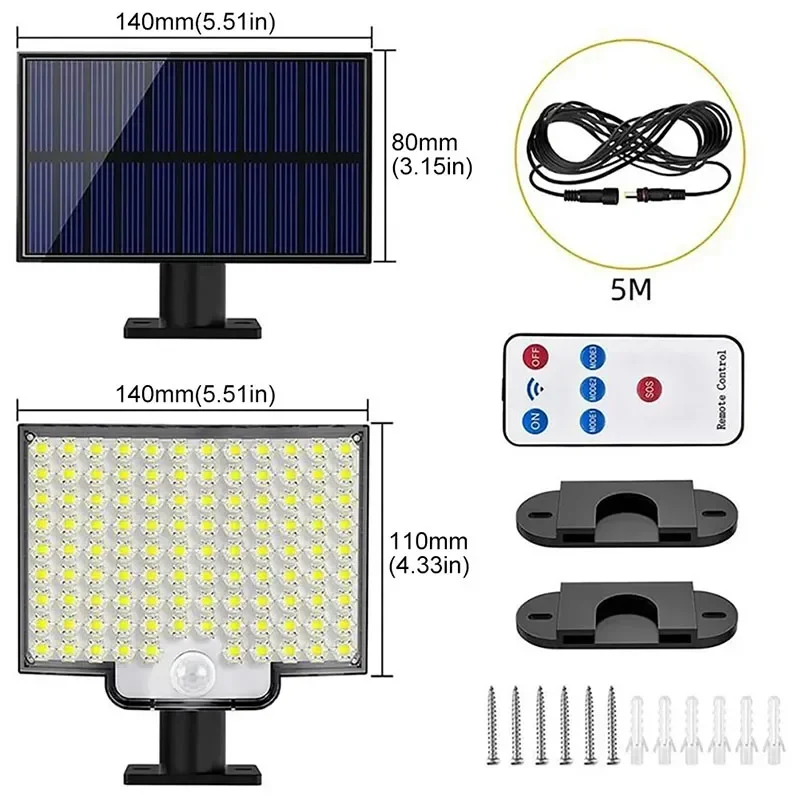 Solar Courtyard Lamp Solar Wall Lamp Lawn Light Split Solar Induction Llights Garden Light Outdoors Human Body Induction