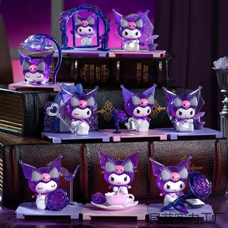 

Purple Dream Rose Garden Series Микро-коробка Кукла Слепая коробка Орнамент Sanrio Аутентичная черная красота Подарок на День святого Валентина для девочек