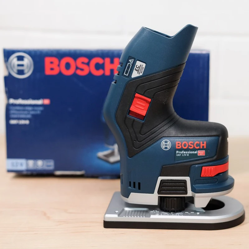 Bosch GKF12V-8 Brushless Rechargeable Trimmer Lithium Electric Woodworking 12V Engraving Slotting Machine Adjustable Cutter