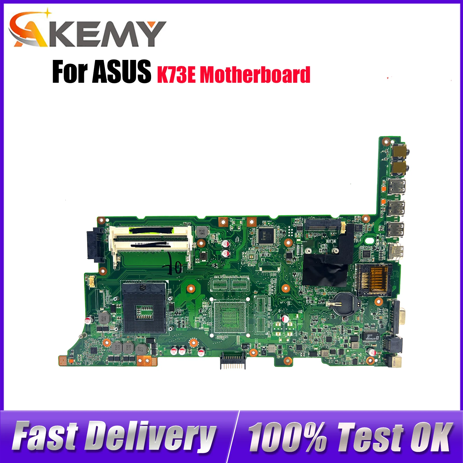 

Материнская плата для ноутбука K73E для ASUS K73E K73E, материнская плата для ноутбука Цей товар в наличии, 100% тестирование, ОК, быстрая доставка, высокое качество