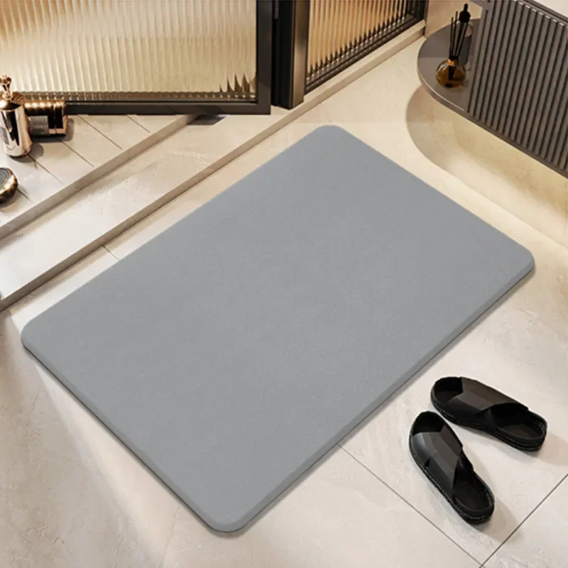 

Diatomite Bath Mat Fast Drying & Non-Slip - Absorbent Stone Shower Mat for Bathroom, Natural Diatomaceous Earth Floor Mat