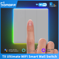 SONOFF TX Ultimate WiFi Smart Wall Switch Full Touch Access Light Switch Smart Home Control via eWeLink APP Alexa Google Home