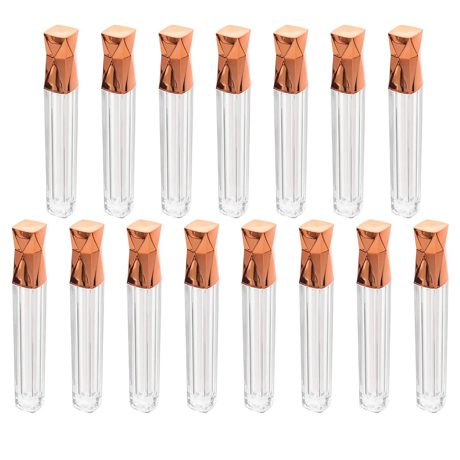 15 contenitori per lucidalabbra, tubi di plastica durevoli ricaricabili, bottiglie portatili per balsamo per labbra per bottiglie riutilizzabili fai da te