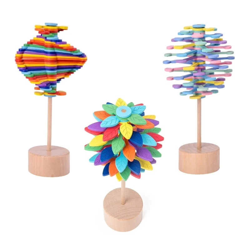 Colorful Wand Stress Relief Toy Rotating Lollipop Art Decorations