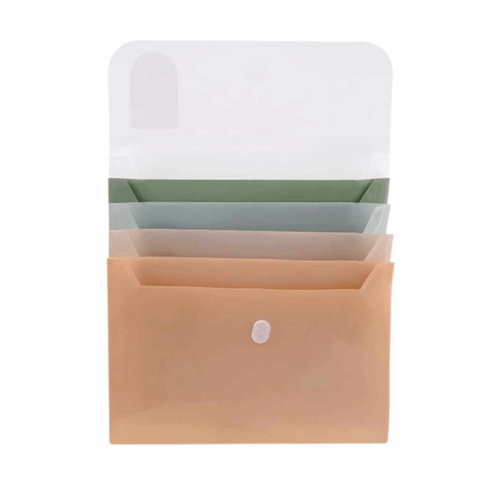 

5 Layers A4 File Folder Storage Bag Large Capacity Waterproof Portable Documents Bag Protective Thickened Plastic File Organizer