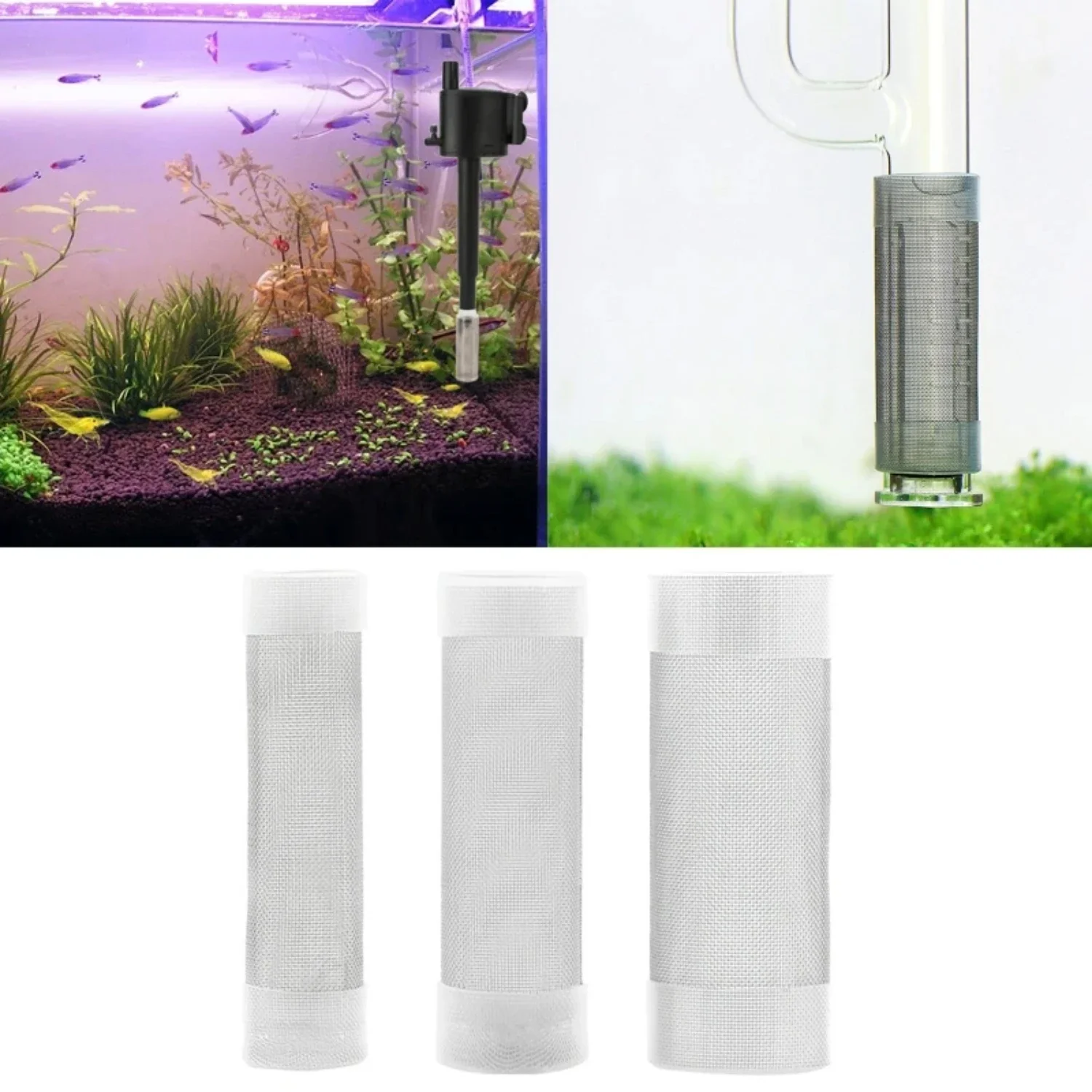 High-Quality A0KF Stainless Steel Fish Tank Protective Sleeve Guards - Reliable, Durable, and Sturdy Cylinder Shield Guard for E