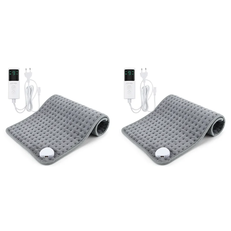 

2X электрическое одеяло с подогревом, коврик с подогревом, электропростыня для кровати, дивана, теплые зимние термоодеяла, теплая вилка европейского стандарта