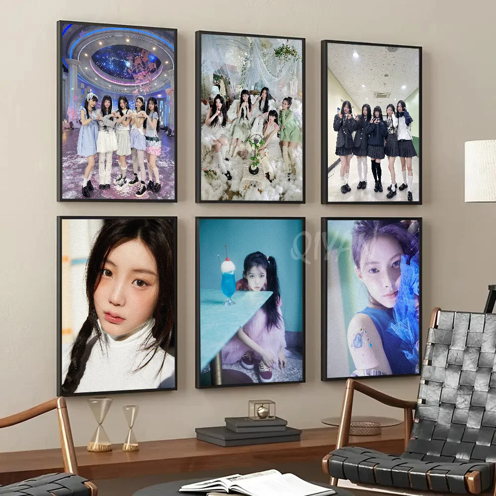 

I-ILLIT Super Real Me The 1st Mini Album Kpop Poster Paper Print Home Living Room Bedroom Entrance Bar Cafe Art Painting Decor