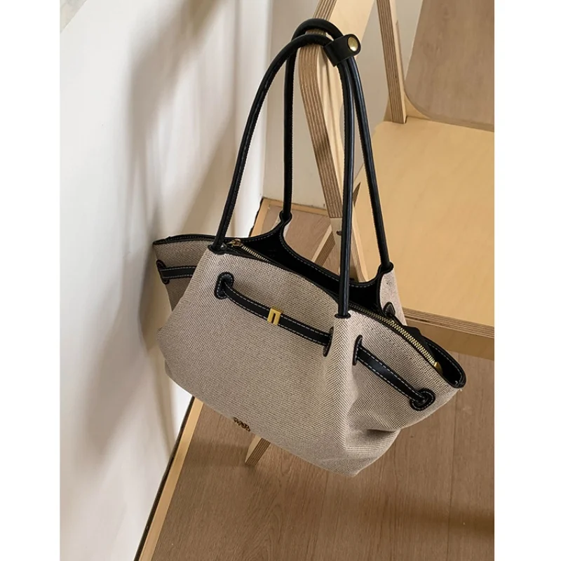 

Новая женская сумка через плечо из коричневой ткани, мини-сумка-тоут из веганской кожи, сумка-пельмень, высококачественная кожаная сумка