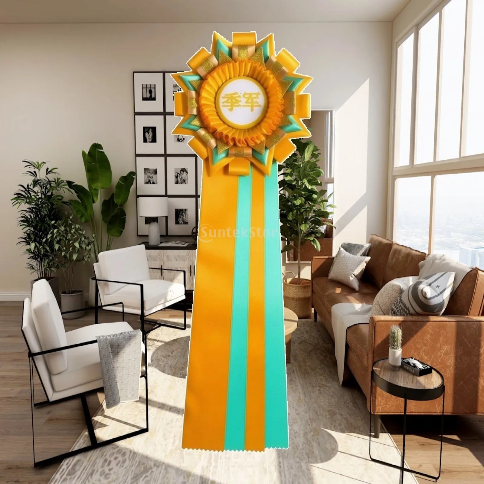 Distinctive Satin Ribbon Badge Rosette for Competition Ceremony Award Honor Gift Decoration