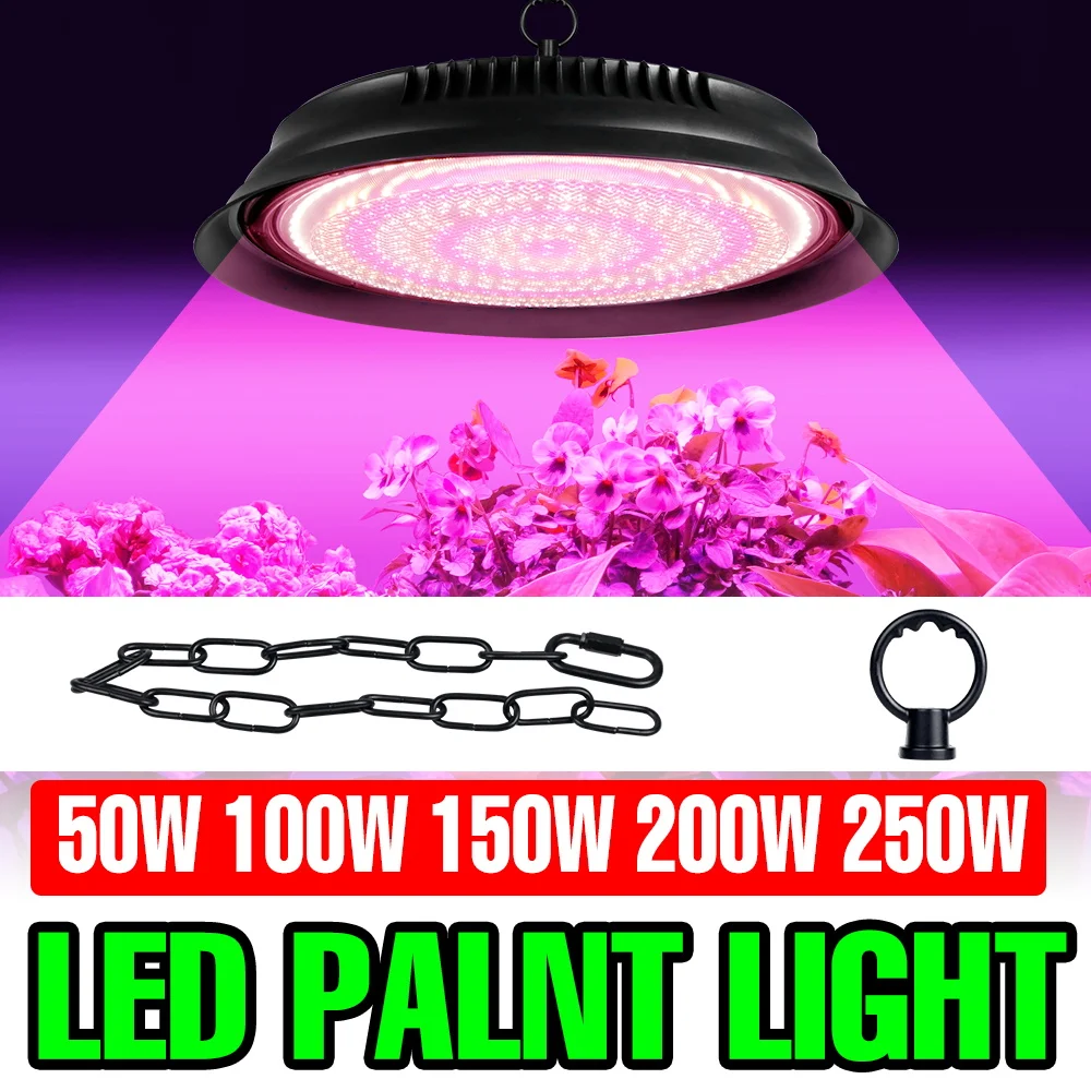 

250W LED Grow Lights Full Spectrum Hydroponics Plant Cultivation Lamp Tomato Vegetables Fill Lighting For Greenhouse Growth Tent
