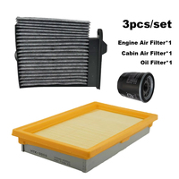 3pcs Filter Set For Nissan Tiida SC11 C11 2004-2012 Grand Livina L10 Engine Interior Cabin A/C Air Oil Filter Kit Accessories
