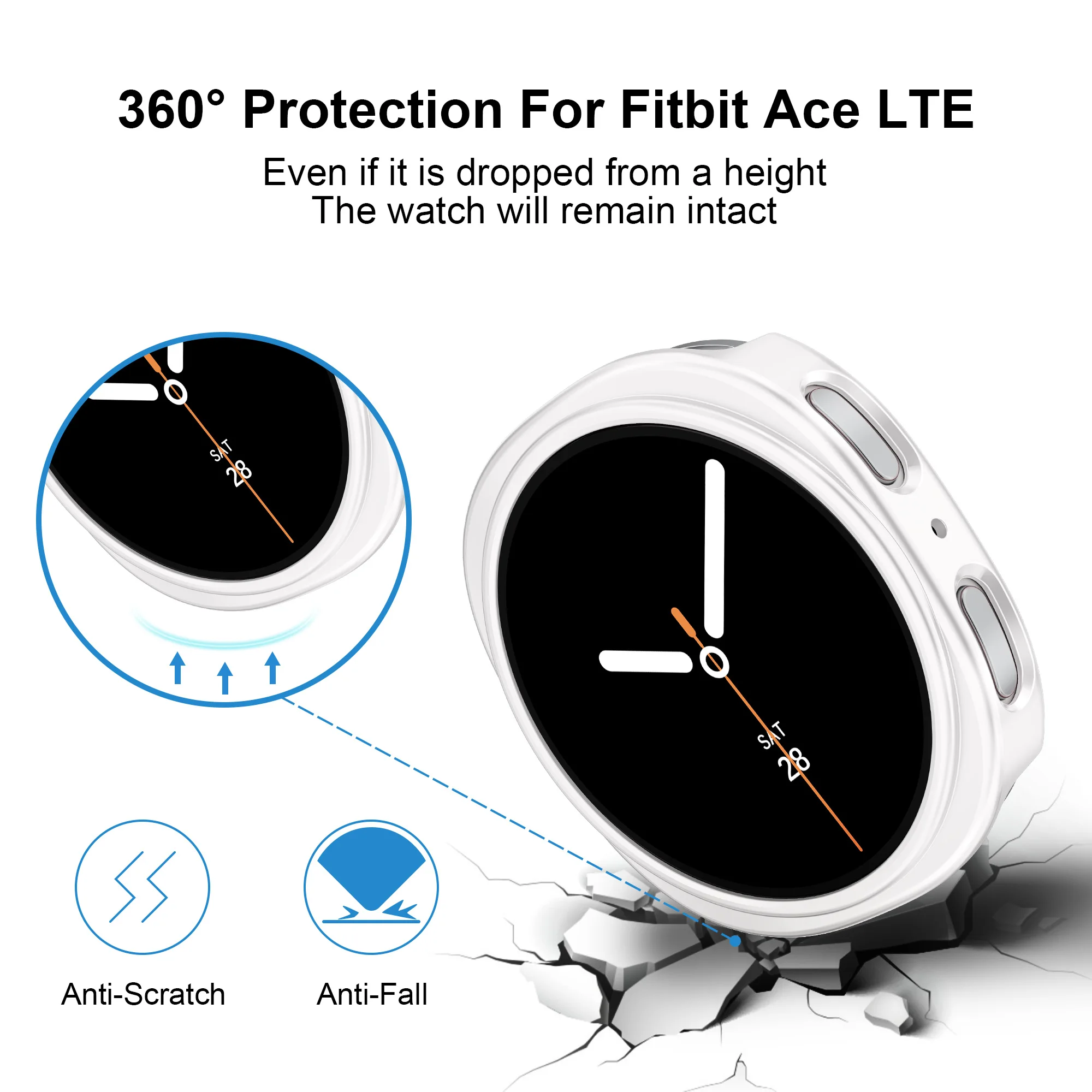 삼성 갤럭시 워치 8 40mm 44mm 액세서리용 하드 중공 프레임 보호 범퍼, 갤럭시 워치 8 46mm 커버용