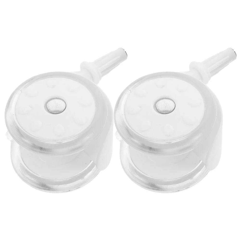 2 قطعة عجلة مشاية أطفال عالمية بديلة عجلات بلاستيكية ناعمة ومستقرة ملحقات مشاية التنقل عجلة لـ #1