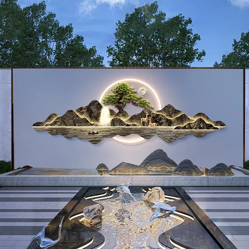 

Outdoor, courtyard, landscape, new Chinese style, wall lamp, outdoor, villa