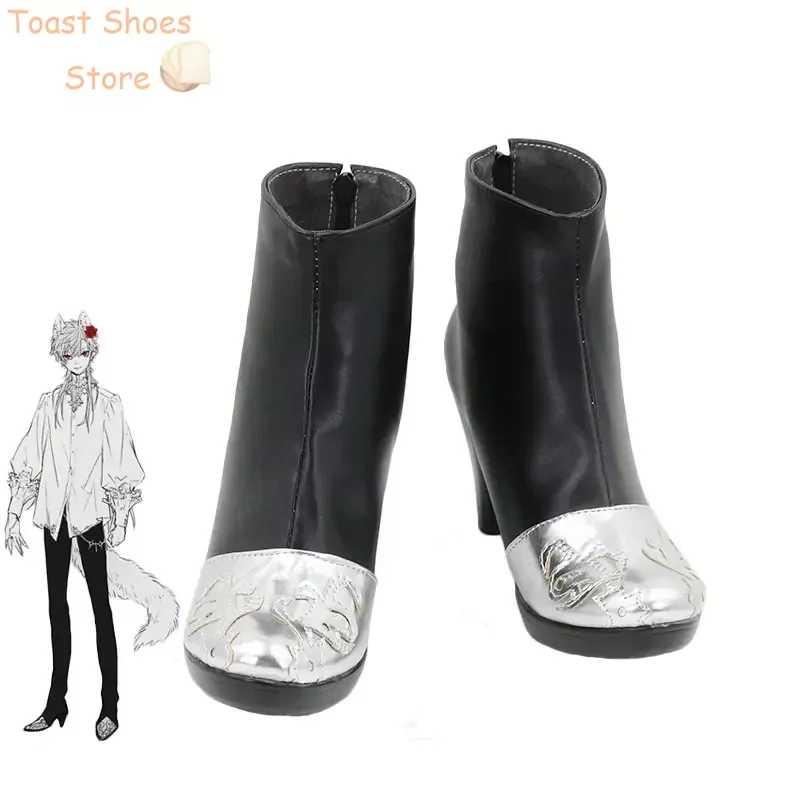 Kuzuha Cosplay Schoenen Vtuber Cosplay Rekwisieten Halloween Carnaval Laarzen Pu Schoenen Kostuum Prop