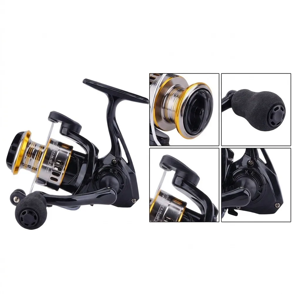 HE Fishing Reel 5.2:1 Gear Ratio 10KG Max Drag CNC Aluminum For Rocker 11BB Bearings for Coastal For Rock Fishing