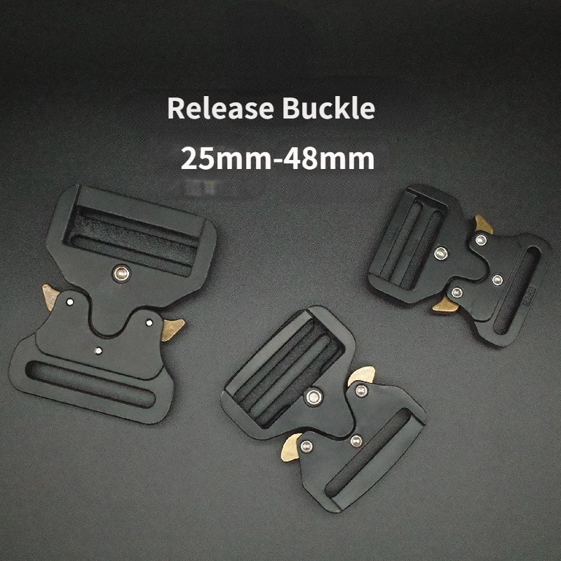 25/32/39/45/48mm High-strength Metal Buckles Plating Rectangle Tactical Belt Buckle For Men Outdoor Safety Buckle Accessories