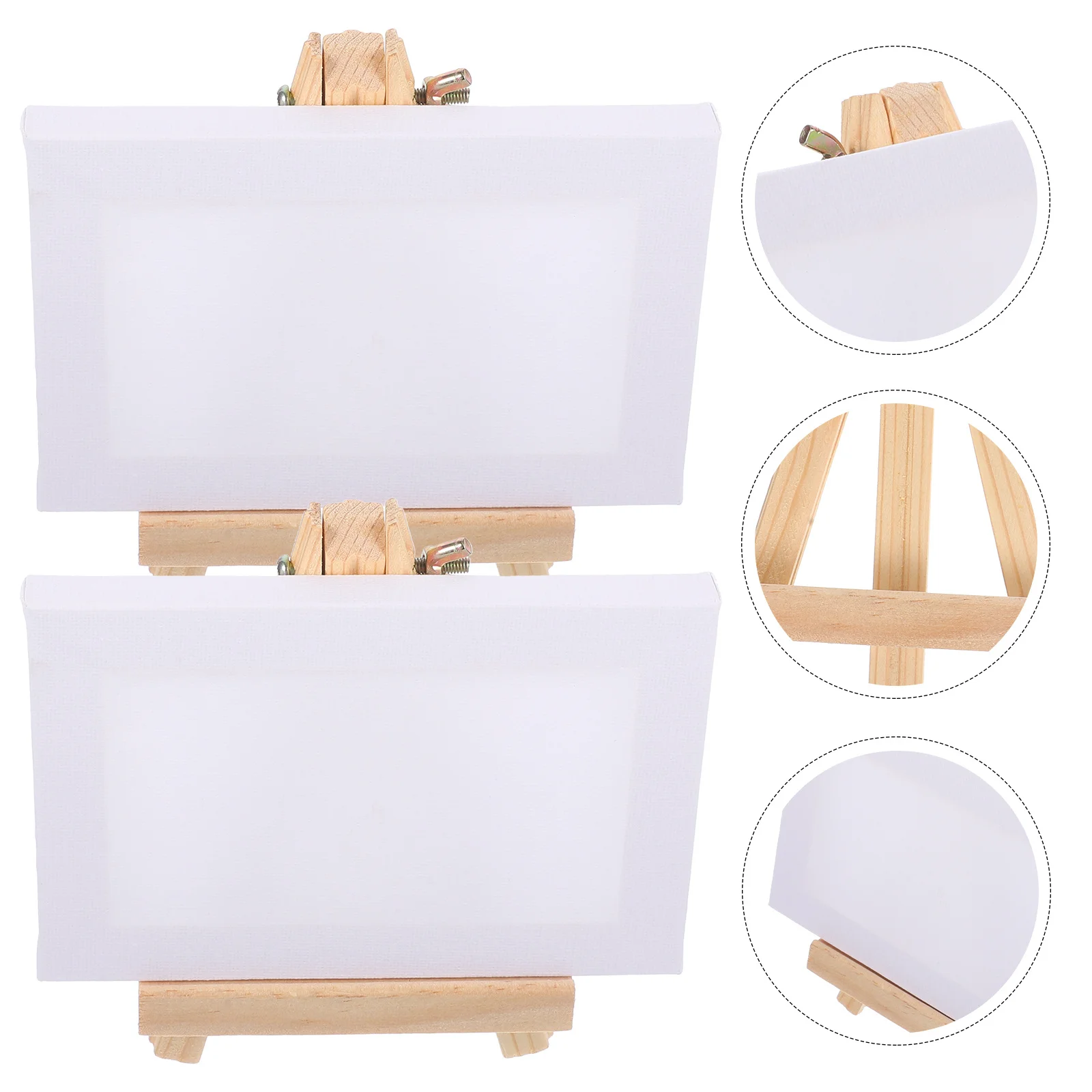 

2 set Wooden For Canvas Painting Lightweight Compact Table Top Paint Easel For Students Artists Beginners Diy Home